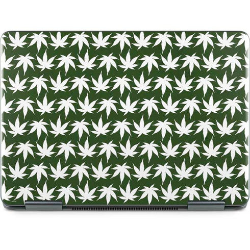 Marijuana Leaf White Pattern Notebook 9 Pro 13in (2017) Skin