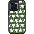 Marijuana Leaf White Pattern Otterbox Defender iPhone Skin