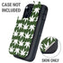 Marijuana Leaf White Pattern Otterbox Defender iPhone Skin