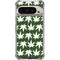 Marijuana Leaf White Pattern Pixel 9/9 Pro Clear Case