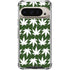Marijuana Leaf White Pattern Pixel 9/9 Pro Clear Case