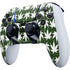 Marijuana Leaf White Pattern PS5 DualSense Edge Pro Controller Skin
