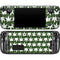 Marijuana Leaf White Pattern Steam Deck Handheld Gaming Computer OLED Skin