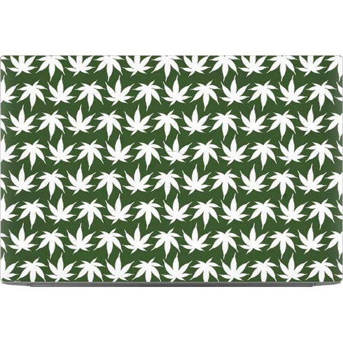 Marijuana Leaf White Pattern Dell XPS Skin