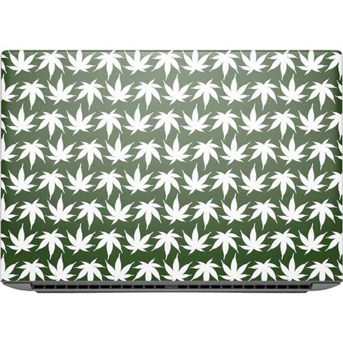Marijuana Leaf White Pattern HP ZBook Fury 16 G10 Skin