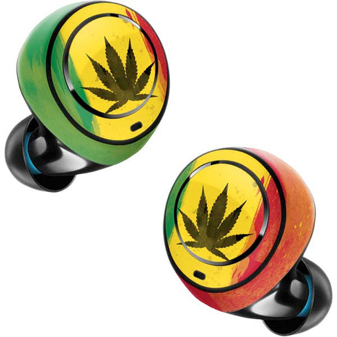 Marijuana Rasta Distressed Amazon Echo Buds Skin