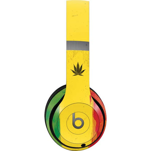 Marijuana Rasta Distressed Beats Solo 4 Wireless Headphones Skin