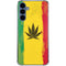 Marijuana Rasta Distressed Galaxy A55 5G Clear Case