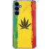 Marijuana Rasta Distressed Galaxy A55 5G Clear Case