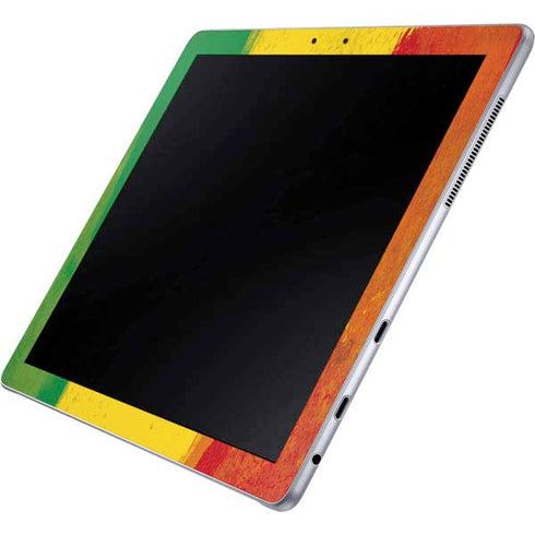 Marijuana Rasta Distressed Galaxy Book 12in Skin
