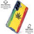 Marijuana Rasta Distressed Galaxy S25 Clear Case