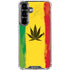 Marijuana Rasta Distressed Galaxy S26 Clear Case