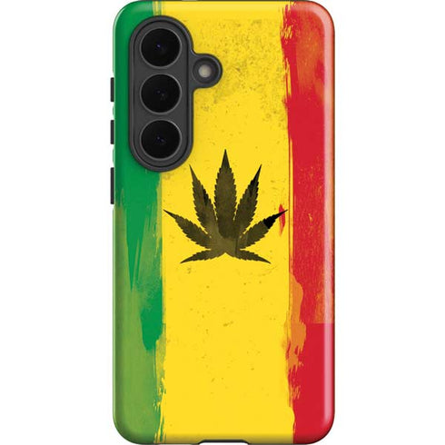 Marijuana Rasta Distressed Galaxy S26 Plus Impact Case