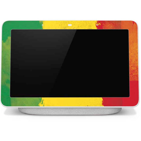 Marijuana Rasta Distressed Google Home Hub Skin