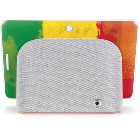Marijuana Rasta Distressed Google Home Hub Skin