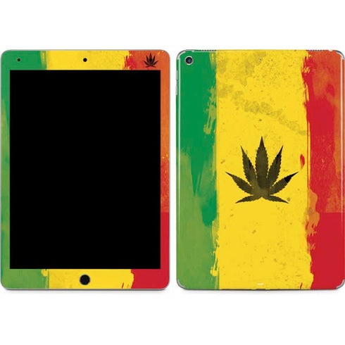Marijuana Rasta Distressed iPad Skins