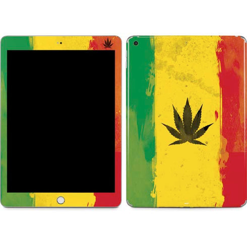 Marijuana Rasta Distressed Apple iPad Skin