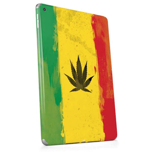 Marijuana Rasta Distressed Apple iPad Skin
