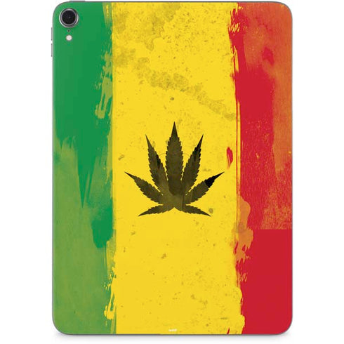 Marijuana Rasta Distressed Apple iPad Pro Skin