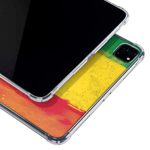 Marijuana Rasta Distressed iPad Pro 11in (2024) Clear Case