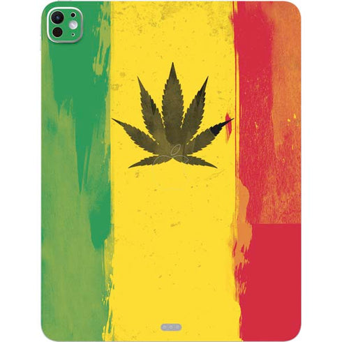 Marijuana Rasta Distressed iPad Pro 13in M4 (2024) Skin