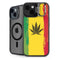 Marijuana Rasta Distressed iPhone 14 Plus Kickstand Case