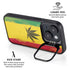 Marijuana Rasta Distressed iPhone 15 Kickstand Case