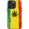 Marijuana Rasta Distressed iPhone 15 Pro Impact Case