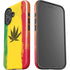 Marijuana Rasta Distressed iPhone 16 Impact Case
