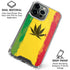 Marijuana Rasta Distressed iPhone 16 Pro Clear Case