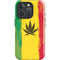 Marijuana Rasta Distressed iPhone 16 Pro Impact Case