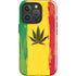 Marijuana Rasta Distressed iPhone 16 Pro Impact Case