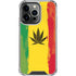 Marijuana Rasta Distressed iPhone 16 Pro Max Clear Case