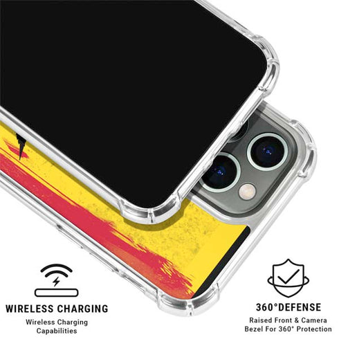 Marijuana Rasta Distressed iPhone 16 Pro Max Clear Case