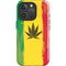 Marijuana Rasta Distressed iPhone 16 Pro Max Impact Case