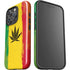 Marijuana Rasta Distressed iPhone 16 Pro Max Impact Case