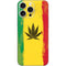 Marijuana Rasta Distressed iPhone 16 Pro Max Skin