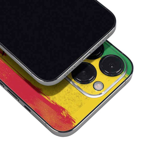 Marijuana Rasta Distressed iPhone 16 Pro Skin