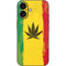 Marijuana Rasta Distressed iPhone 16 Skin