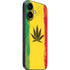 Marijuana Rasta Distressed iPhone 16 Skin