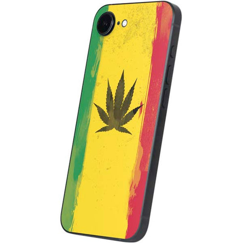 Marijuana Rasta Distressed iPhone 16e Skin