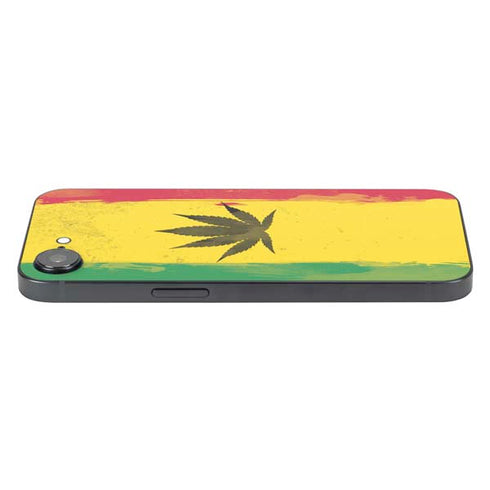 Marijuana Rasta Distressed iPhone 16e Skin