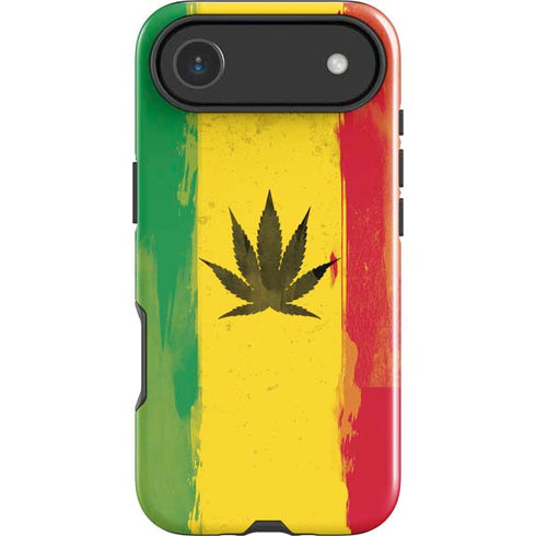 Marijuana Rasta Distressed iPhone 17 Air Impact Case