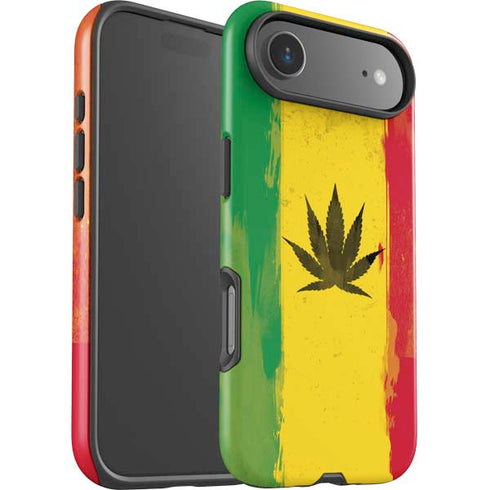 Marijuana Rasta Distressed iPhone 17 Air Impact Case