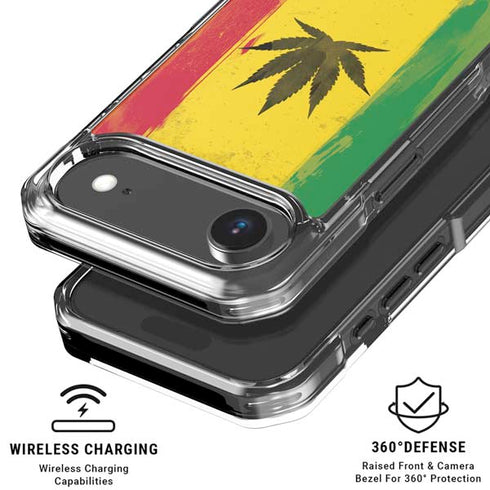 Marijuana Rasta Distressed iPhone 17 Air MagSafe Case