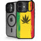 Marijuana Rasta Distressed iPhone 17 Kickstand Case