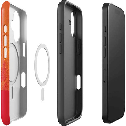 Marijuana Rasta Distressed iPhone 17 Magsafe Impact Case