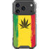 Marijuana Rasta Distressed iPhone 17 Pro Clear Case