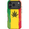 Marijuana Rasta Distressed iPhone 17 Pro Impact Case