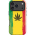 Marijuana Rasta Distressed iPhone 17 Pro Impact Case